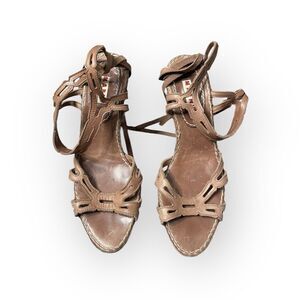 Marni Brown Leather Strappy Sandals Size 6